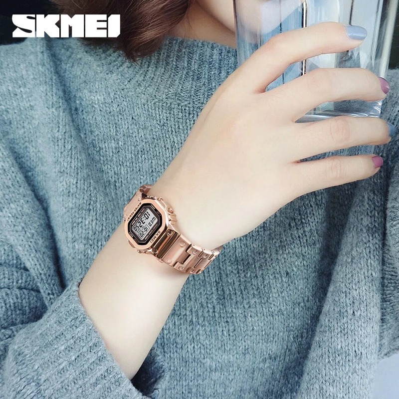 SKMEI Роскошные Брендовые женские наручные часы с браслетом модные
