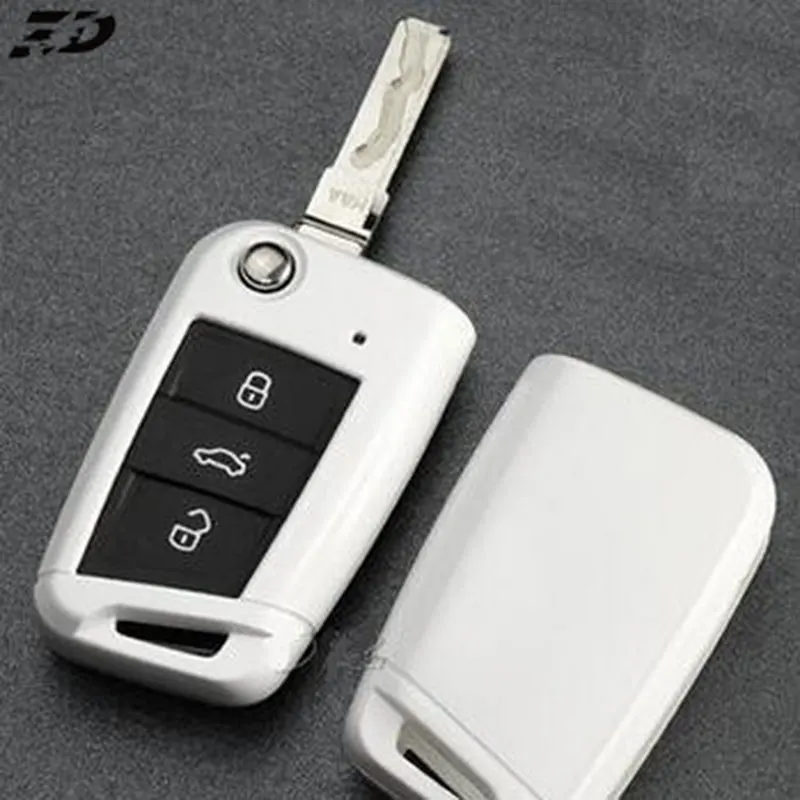 Чехол для ключа из АБС пластика чехол держатель Volkswagen Vw Golf 7 Mk7 кольца ключей Skoda