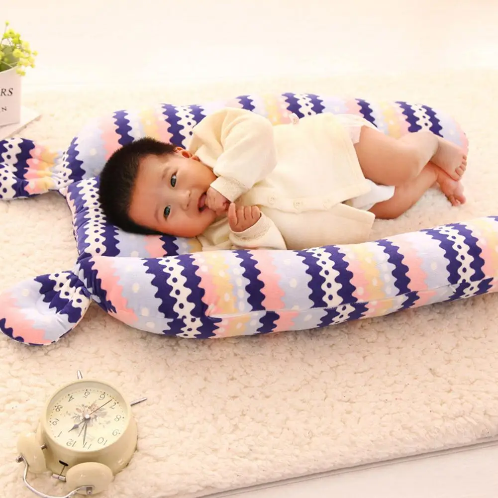 Baby Sleeping Bed Bolster Safety Bumper Fence Baby Sleep Artifact Removable Washable Plush Anti-head Pillow