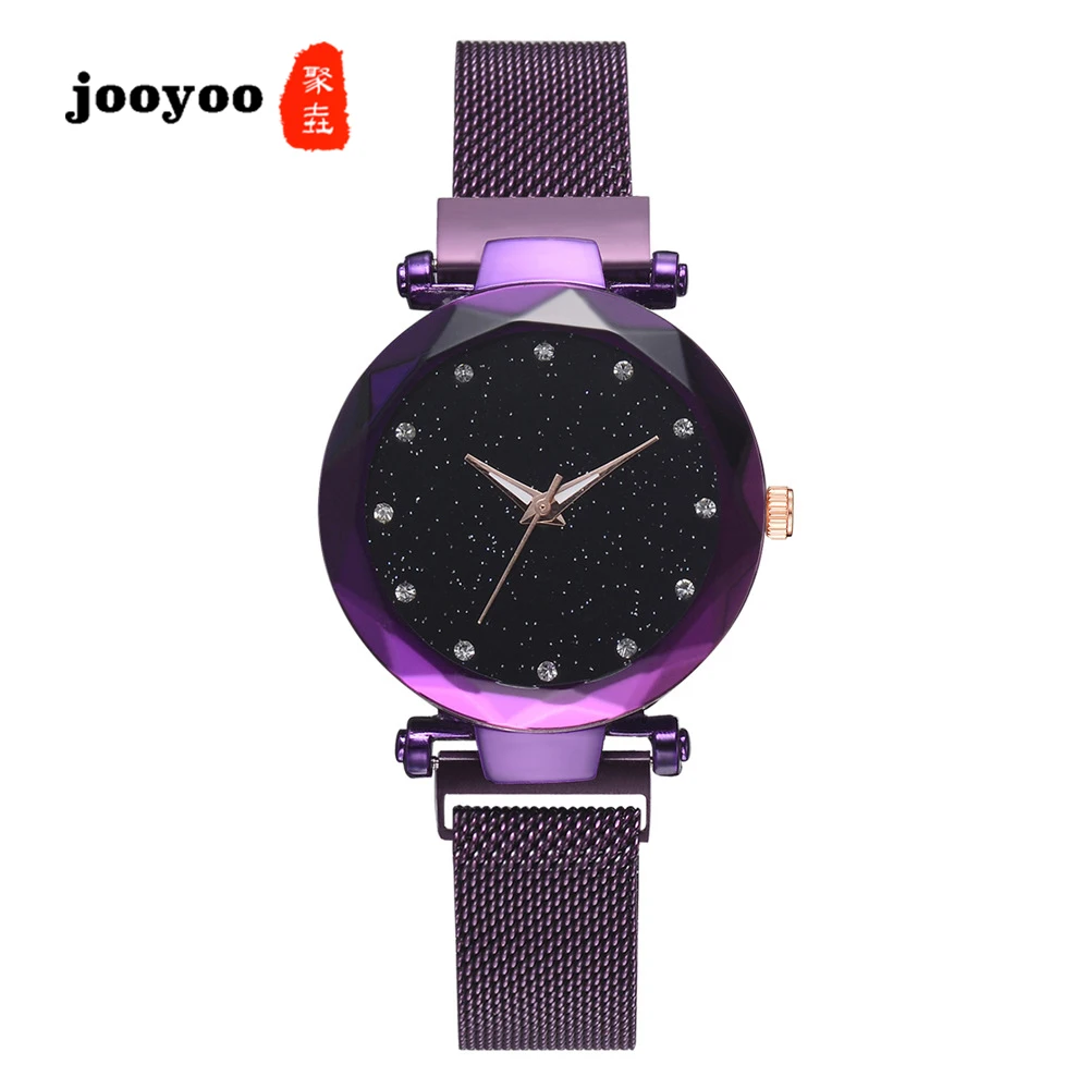 

Starry Sky Women Quartz Watch Simple Party Dress Ladies Bracelets Wrist Watch Magnet Clock Strap Ladies Luxury Gifts for Women