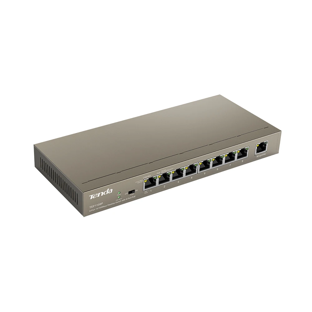 хаб 16 port tenda 10/1000m ethernet switch, 16 gigabit switch ports. сетевой концентратор 5 портов. коммутатор / свитч хаб / switch hub.