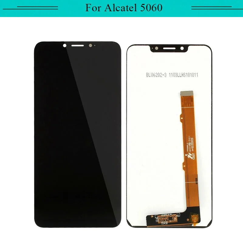 3 шт. для Alcatel 5V 5060D Полный ЖК дисплей в сборе полный дигитайзер с сенсорным экраном