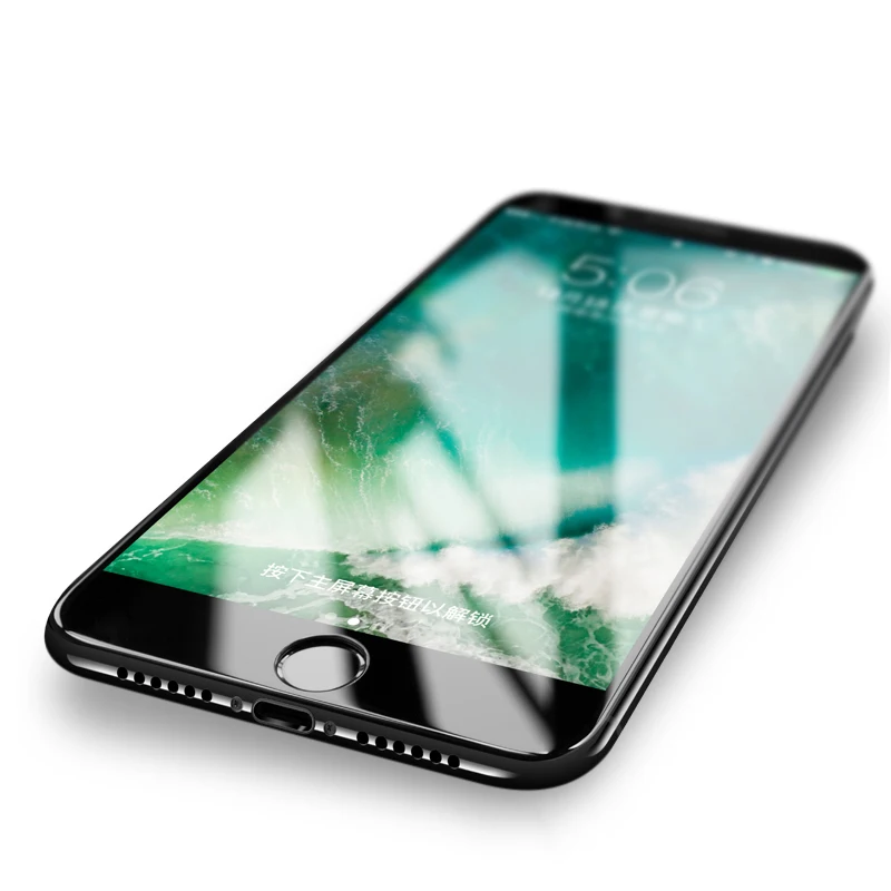 9D защитное закаленное стекло для iPhone 6S 7 полная защитная крышка для экрана iPhon 8 Plus стеклянный чехол для iPhone X XR X S MAX пленка