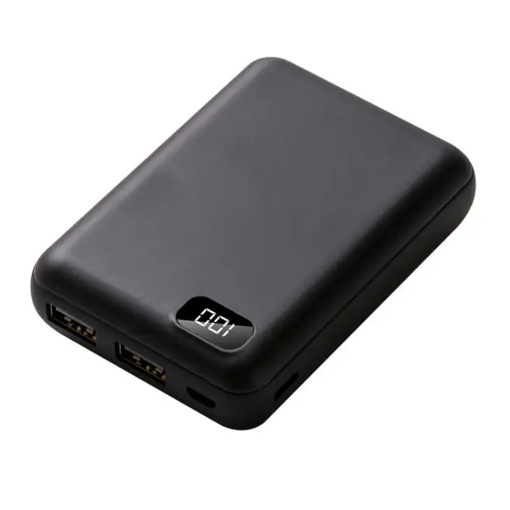 

10000mAh Mini Power Bank 2 USB Fast Charging Powerbank External Battery Pack Portable Mobile phone Charger For Xiaomi Mi iPhone