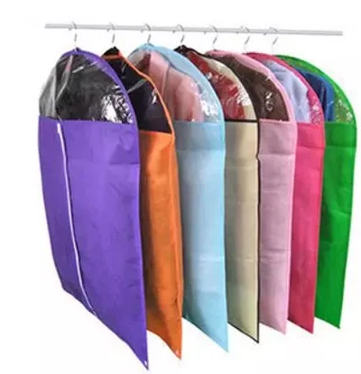Главная Основы нетканые ткани пыле одежда, сумки одежда чехол для хранения прозрачное окно 3 размера 7 видов цветов 5 предметов в партии