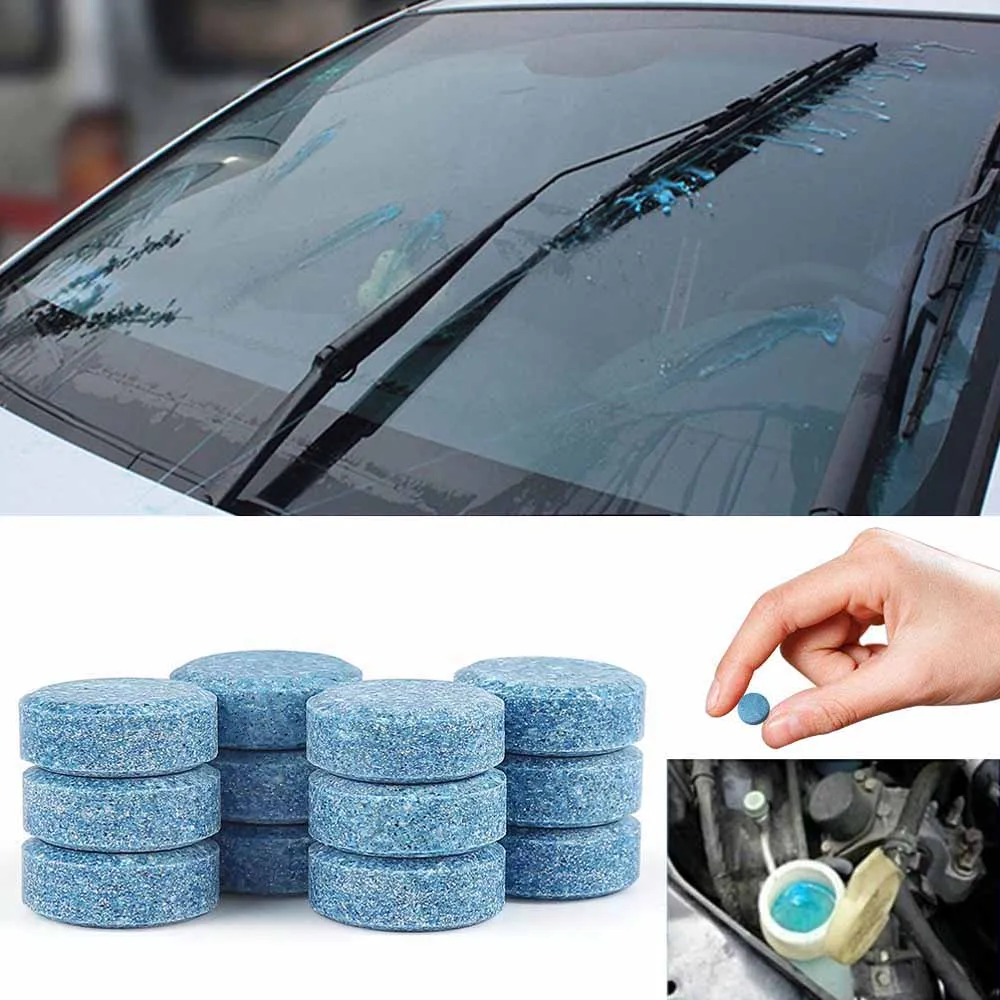 

5 pcs Car Concentrated Effervescent Tablets High-performance Cleaning Decontaminate Car Windshield Nursing Household Cleaner