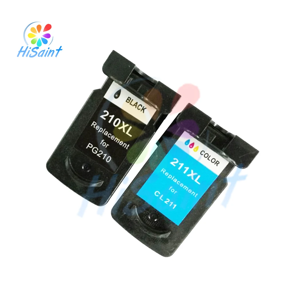 For Canon PG210 CL211 PG 210 CL 211 Black &Tri color Ink Cartridge for Canon PIXMA iP2702 MP240