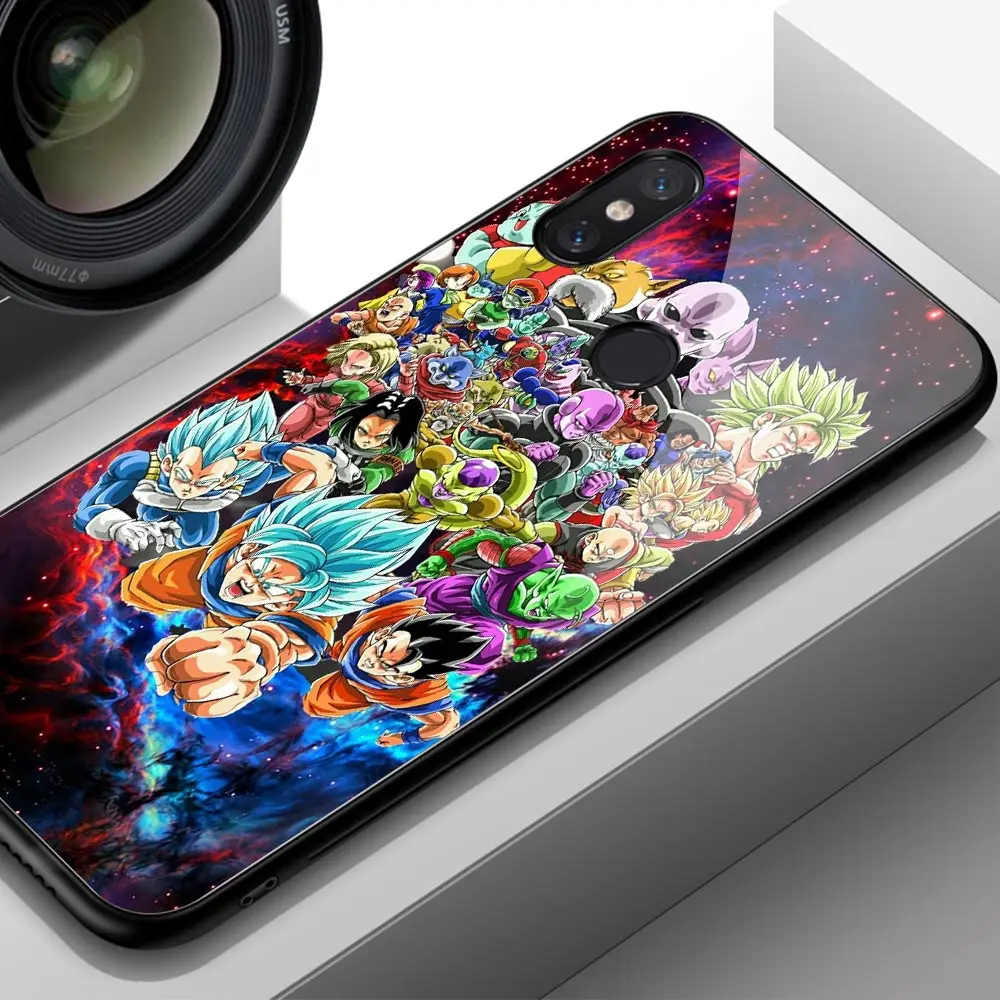 Чехол для Xiaomi mi 8 se, закаленное стекло, жесткая задняя крышка Dragon Ball Z, чехол для телефона для Xiaomi mi 6 8 9 SE lite mi x 2 2s3 max 3 - Цвет: 01423