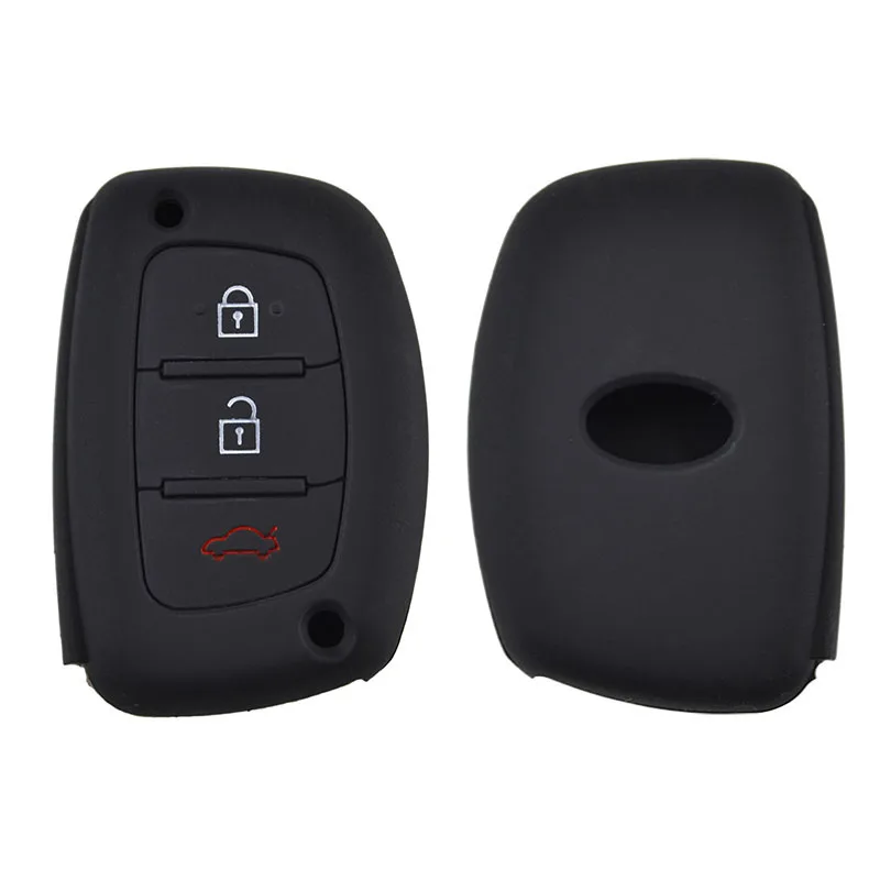 Силиконовый чехол для ключа с 3 кнопками Hyundai Ix35 i10 i25 i30 i40 Creta Elantra Sonata Verna|hyundai ix35 key