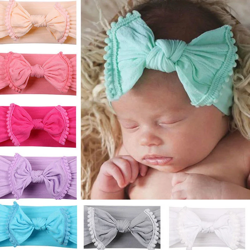 

Turban Knotted Baby Headband Kids Hair Band Accessories Headwear Girl Headpiece Photography Props