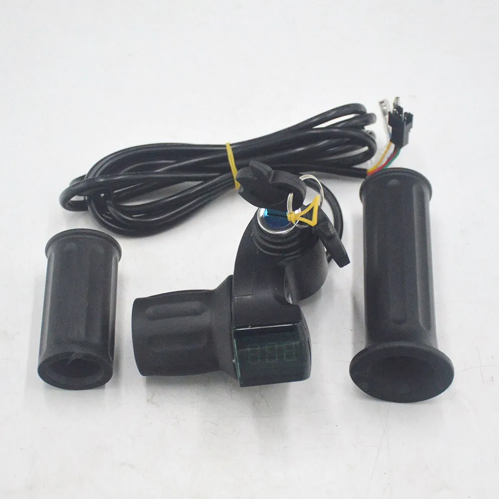Sale 24V 36V 48V 60V 72V ebike throttle LCD Display Indicator/Lock Key Half Twist Throttle 1 Sale 24V 36V 48V 60V 72V ebike throttle LCD Display Indicator/Lock Key Half Twist Throttle 1
