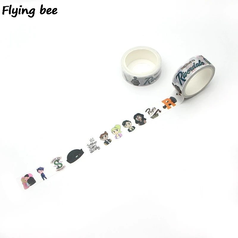 Бумажная Васи лента Flyingbee 15 мм x 5 м креативная клейкая сделай сам скрапбукинг