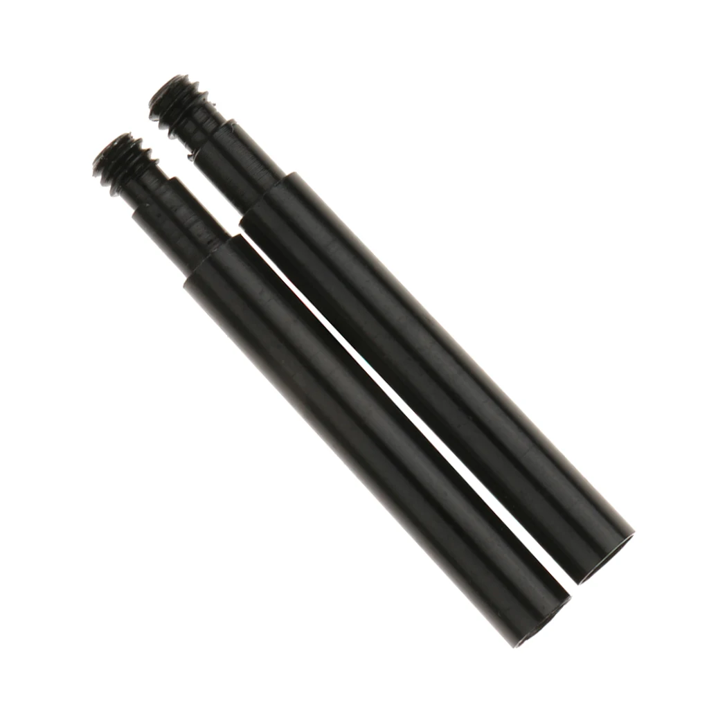 2pcs Cycling Bike Bicycle Presta Valve Extensions Extender Cap 40mm Black