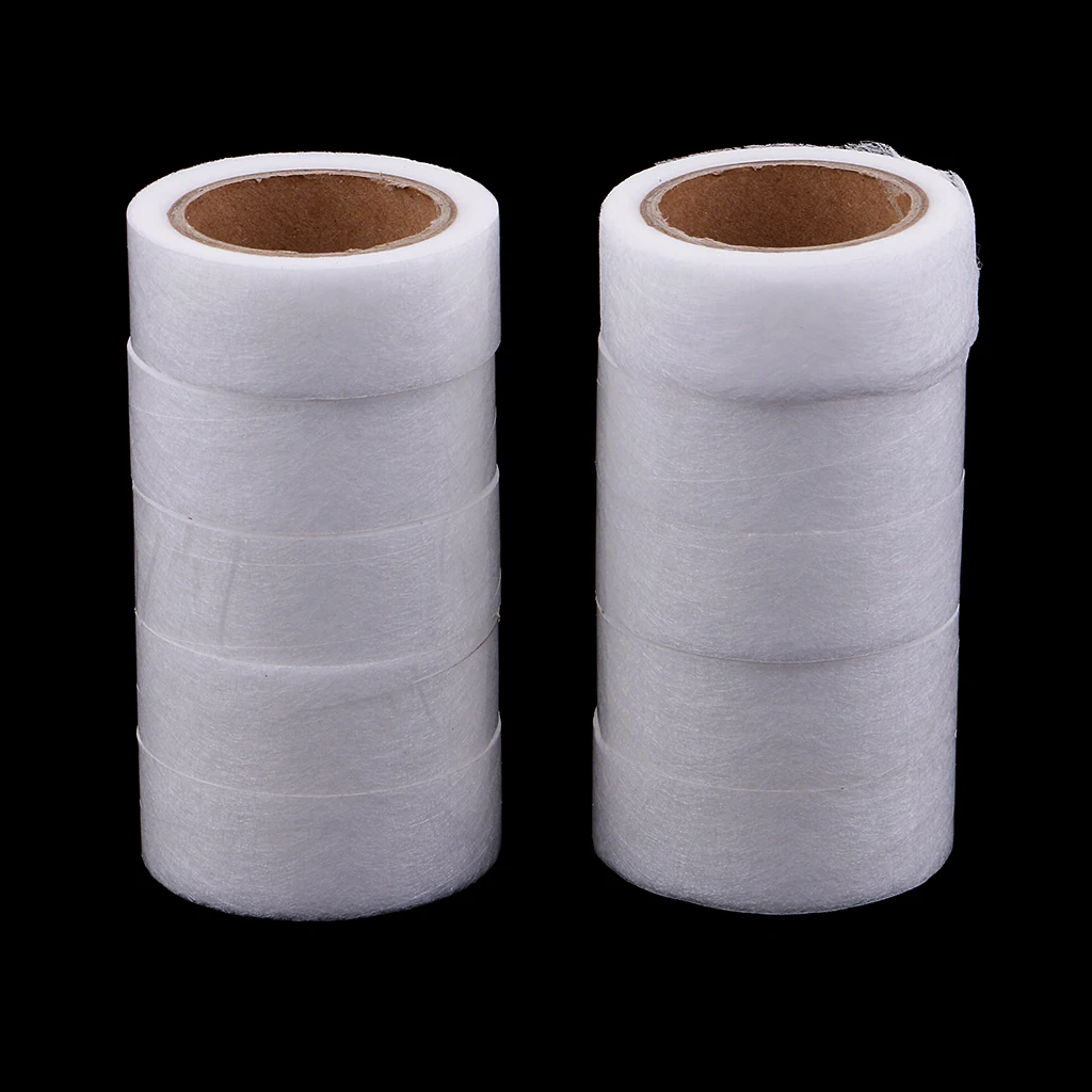 

10 ROLLS 20mm x 8m DOUBLE SIDE ADHESIVE WONDER WEB IRON ON FUSIBLE BONDING HEMMING TAPE WHITE for Hemming broken of cloths,