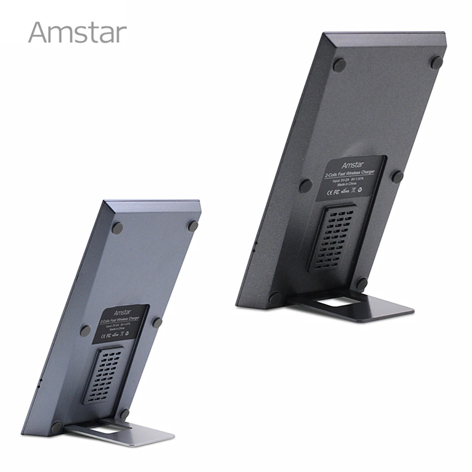 Amstar Qi Беспроводное зарядное устройство 7,5 Вт/10 Вт Быстрая зарядка для iPhone X 8 samsung S8 S7+ Qi беспроводной приемник чехол для iPhone 7 6S 6plus