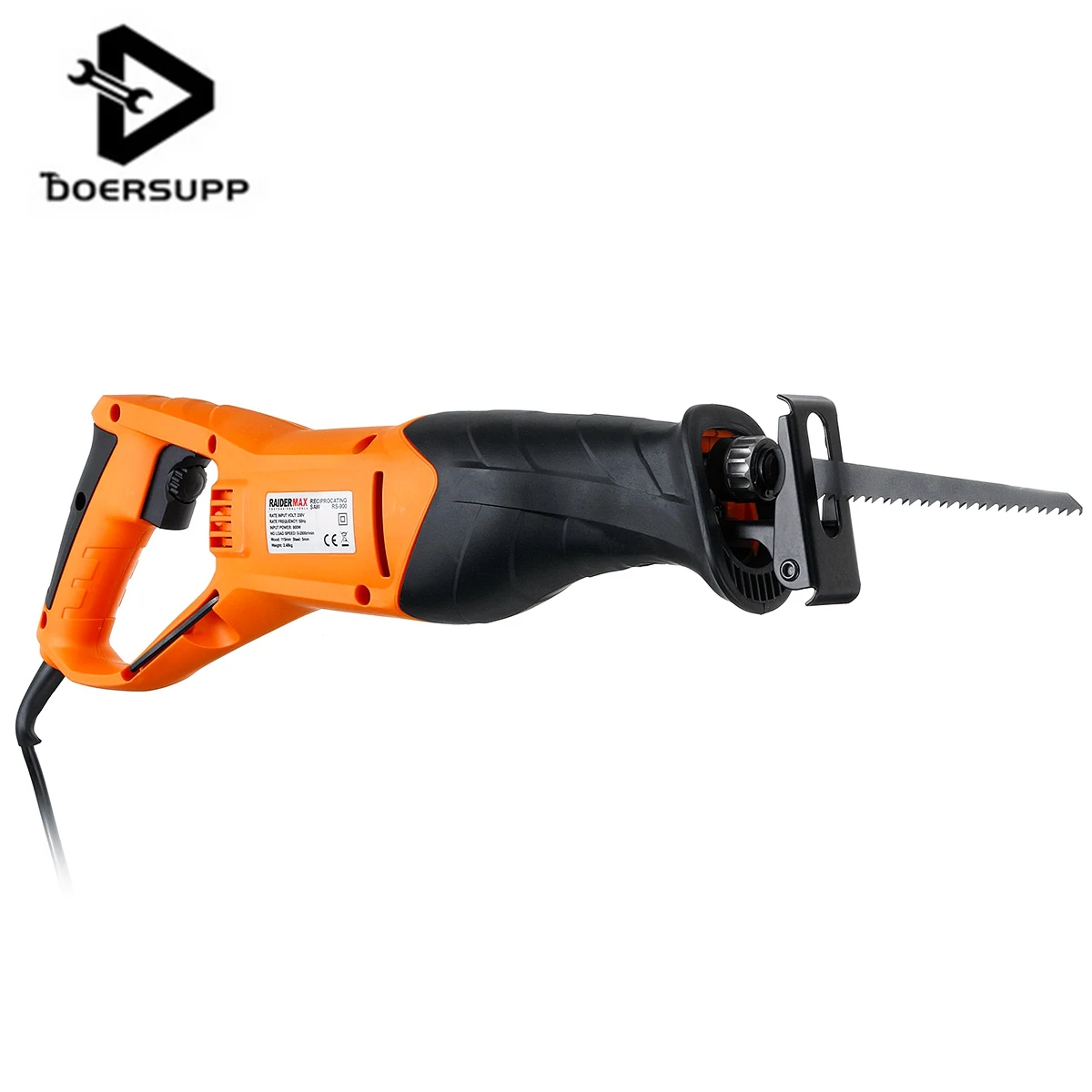 

DOERSUP DC 50V Pneumatic Reciprocating Hack Saw Air Cut Off Metal Blade Body Tool 900W SawReciprocating Power Tools Electric Saw