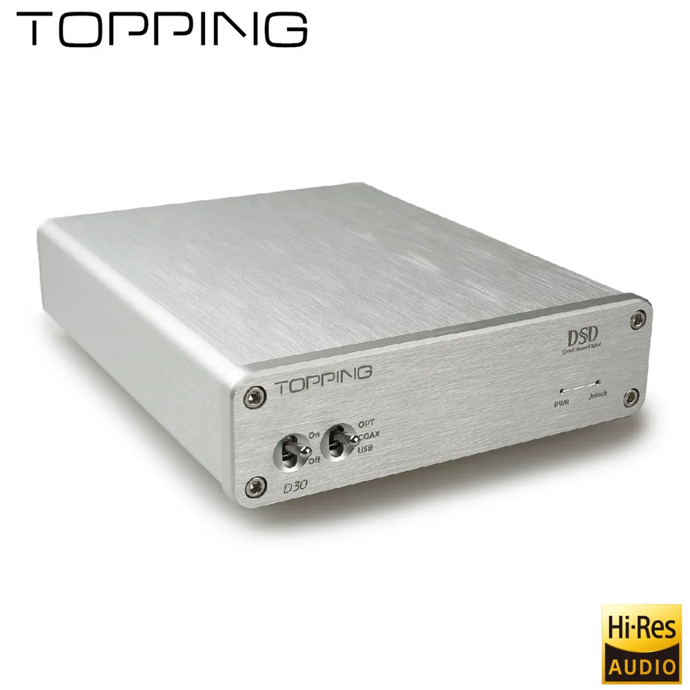 

TOPPING D30 DSD hifi fever desktop MP3 Audio Decoder board XMOS USB DAC Coaxial Optical Fiber CS4398 24Bit 192KHz Original shop