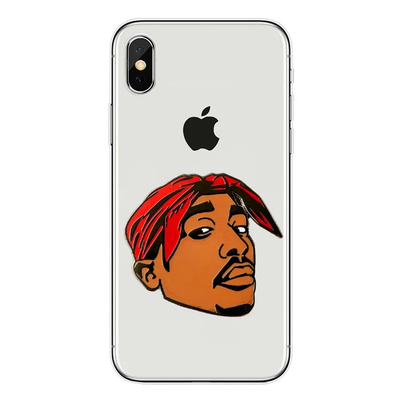 2Pac maveli Tupac Amaru Shakur прозрачный силиконовый мягкий чехол для телефона из ТПУ для iPhone 4 5 6 Plus 7 8 Plus X Fundas Coque - Цвет: TPU