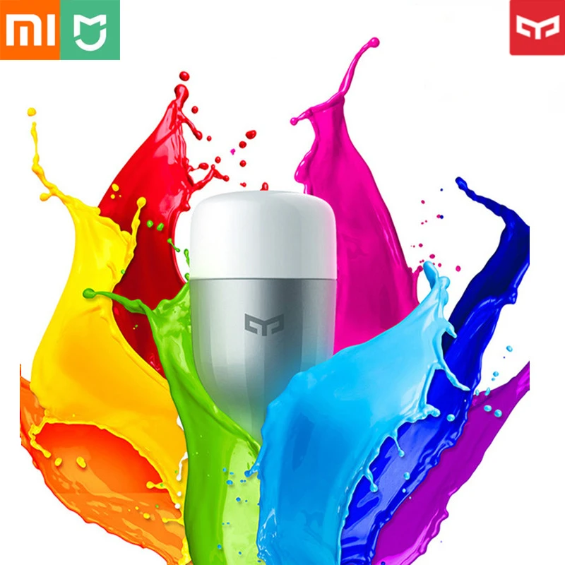 

Xiaomi Yeelight Light Bulb LED Smart Bulb 220V E27 9W 600 Lumens APP WIFI Remote Control RGBW Mijia Lamp Bulb Color Version