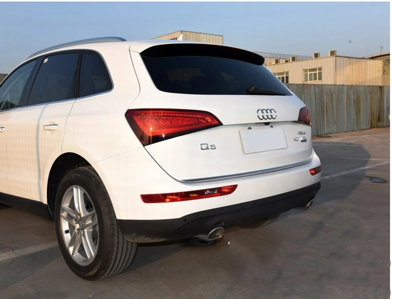 Для Audi Q5 2009 2010 2011 2012 2013 нержавеющая сталь задний багажник отпариватель хвост крышка багажника Накладка автомобильные аксессуары