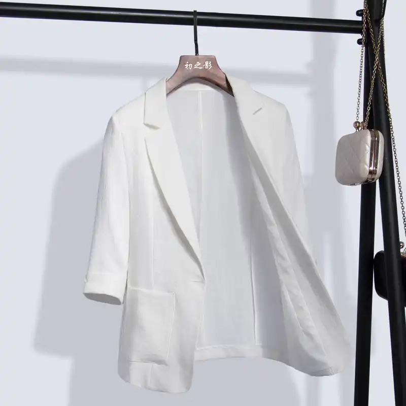 jaqueta de linho feminina