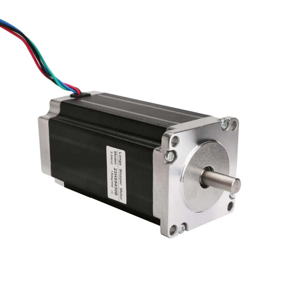 Шаговый двигатель с 4 осями Nema 23 23HS9430B 57BYGH двойной вал 425oz in 3A драйвер DM542A фрезерный
