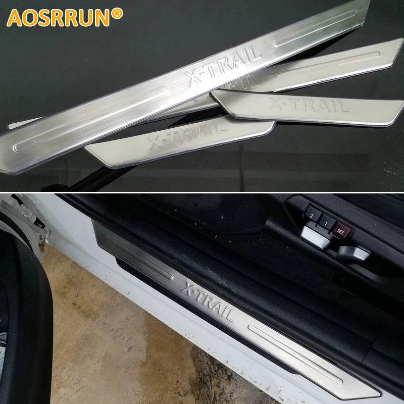 Бесплатная доставка Стайлинг автомобиля AOSRRUN накладка из нержавеющей стали на