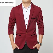 Мужской модный брендовый Блейзер, повседневный приталенный мужской пиджак, блейзеры, мужское пальто, свадебное платье, Terno Masculino, плюс размер 5XL