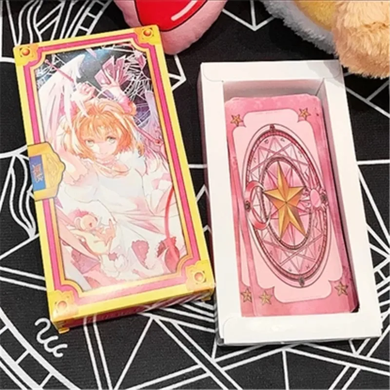 

Wholesale Magic Sakura Cards Captor Sakura 56 Pieces Game Cards With Pink Clow Magic Book Set New No Original Box