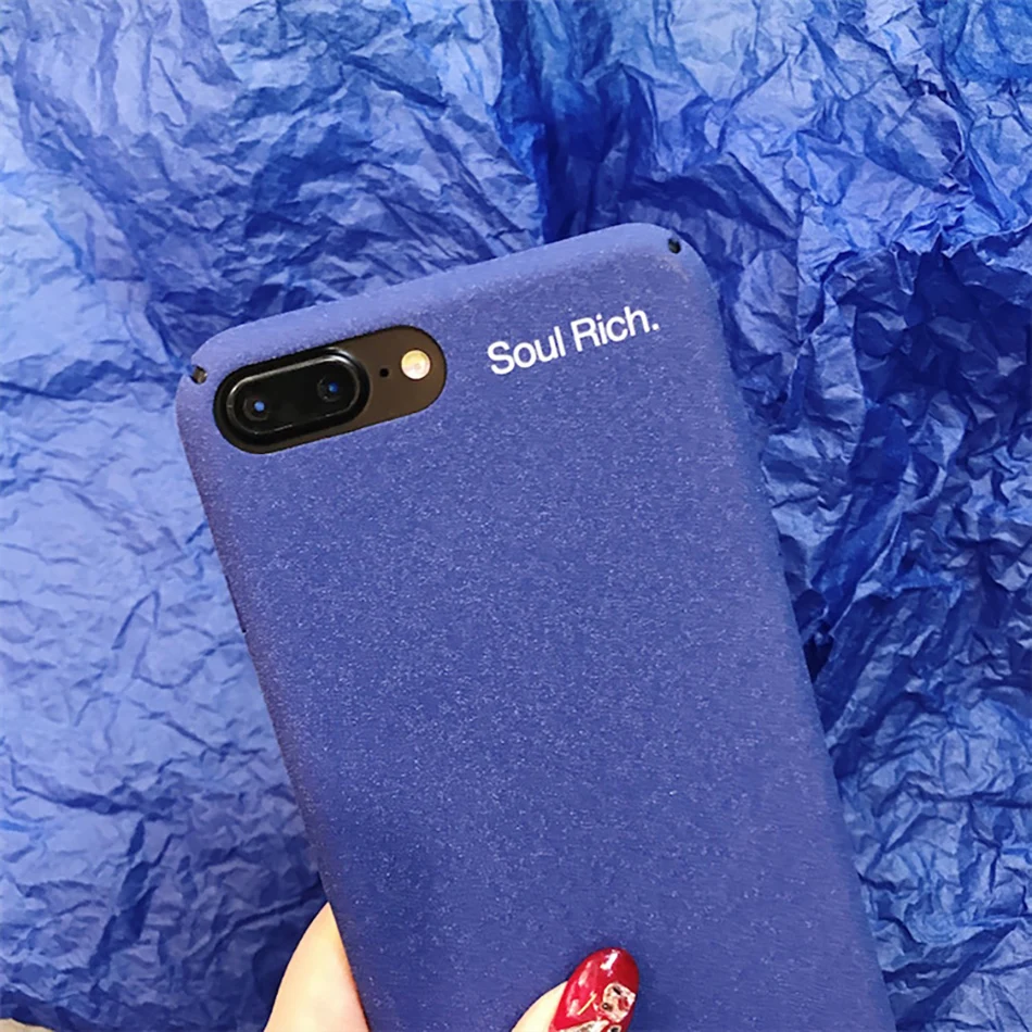 !ACCEZZ Luxury Matte Full Protective Back Cover Case For Apple iphone X 8 7 Plus Fashion Phone Bussiness Shell Fundas Coque Capa (4)