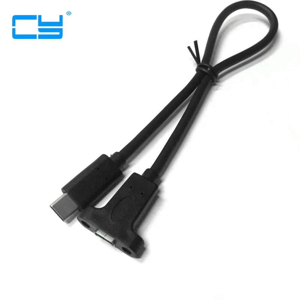 Новинка 10 Гбит/с 90 градусов прямоугольный удлинитель USB 3. 0 Type C Папа мама с винтами