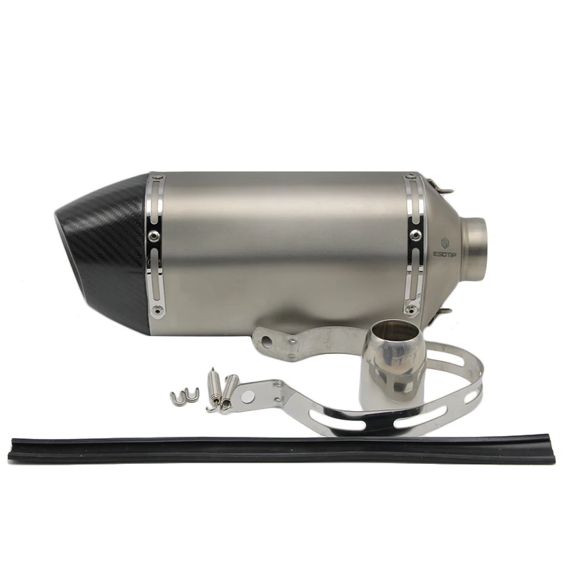 ZSDTRP 35-51 мм мотоцикл Akrapovic выхлопная труба глушитель труба CBR CB400 YZF R1 R6 R15 Z750 Z800 MT07 MT09 гоночный