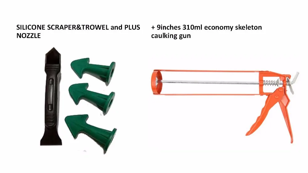 BC-P053-SKELETON CAULKING GUN WITH CAULKING NOZZLE