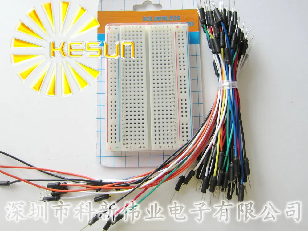Mini Solderless Breadboard 83x55mm + Jump Wires 65pcs Project Bread Board Jumpwires | Электронные компоненты и
