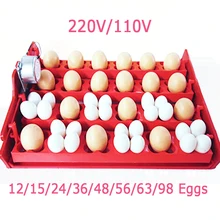 15%, 12-98Eggs/Bird Eggstray птицы автоматический с автоматическим переворотом яиц инкубатор утка и гусь Голубь лоток для перепелиных яиц по умолчанию двигатель 220 В/110 В