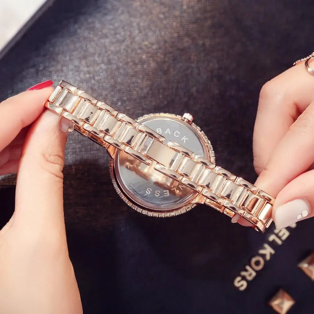 Часы Orologio Donna женские из нержавеющей стали роскошные брендовые золотистые с