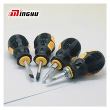 Мини отвертка с прорезями Phillips двухсторонняя CRV Matnetic телескопическая отвертка крестовая плоская короткая домашняя ремонт ручные инструменты