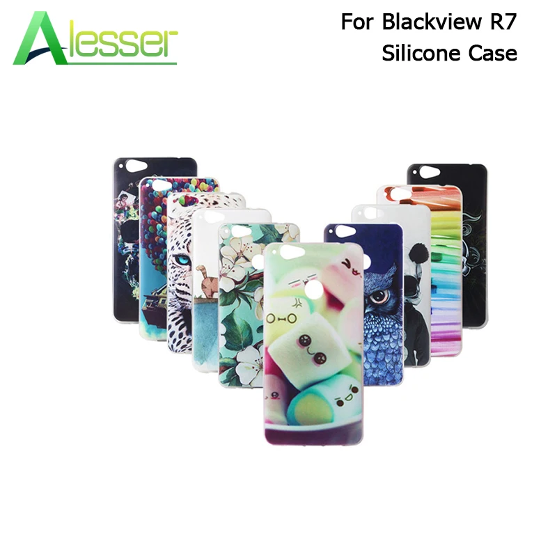 

Alesser For Blackview R7 Silicone Case Protective Cover With Colorful Drawings Soft for Blackview R7 Mobile Phone Accessory