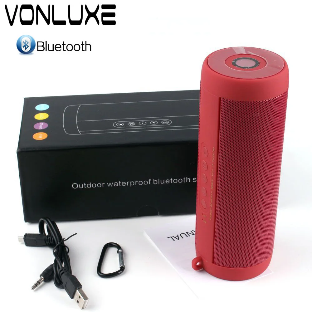 Waterproof Bluetooth Receiver Vibrating Speaker 2000mah Sport Caixa de som port til bluetooth Column for Xiaomi Portable Speaker (2)