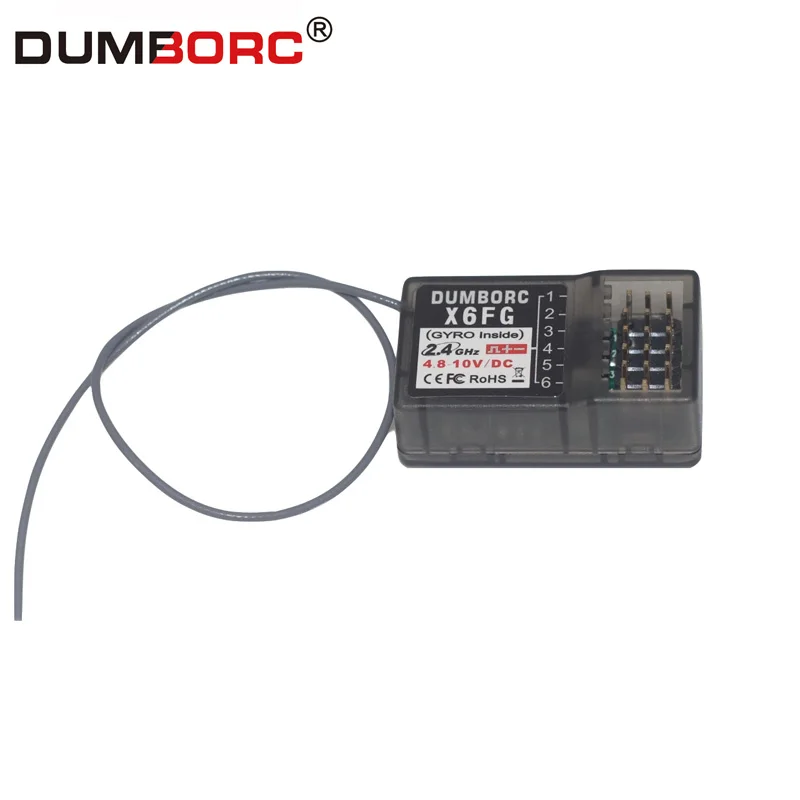 DUMBORC X6F/X6FG 2 4G 6CH RC автомобильный приемник с гироскопом для лодки смешанным режимом