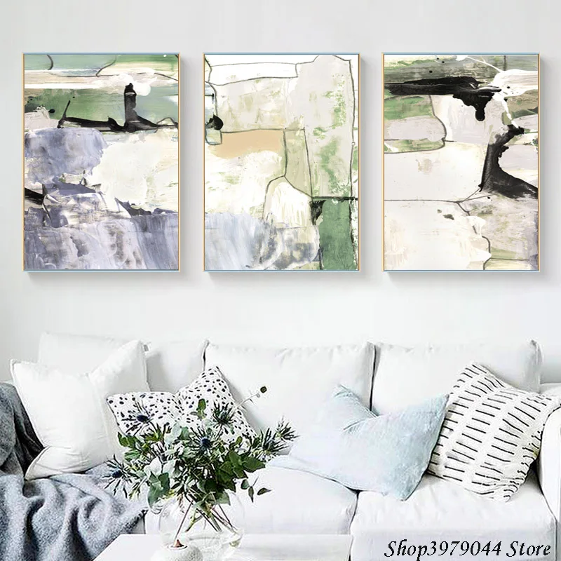 

Nordic Decoration Abstract Painting Landscape Canvas Watercolor Oil Poster Wall Art Canvas Pictures For Living Room Unframed