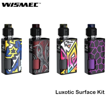 

Original Wismec Luxotic Surface Kit with 2ml KESTREL Tank 6.5ml squonk bottle 80W Luxotic Surface Box MOD Electronic CIgarette