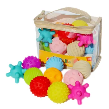 

10PCS/Set Children Squeeze Bath Toys Baby Hand Catch Gum Soft Ball Shower Play Water Toy Early Education