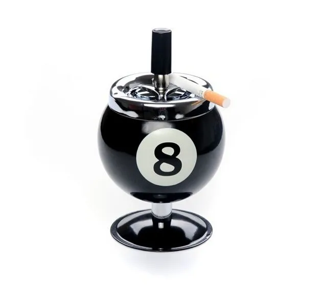 9cm*17cm Big Billiards ashtrays creative windproof bring lid ashtray