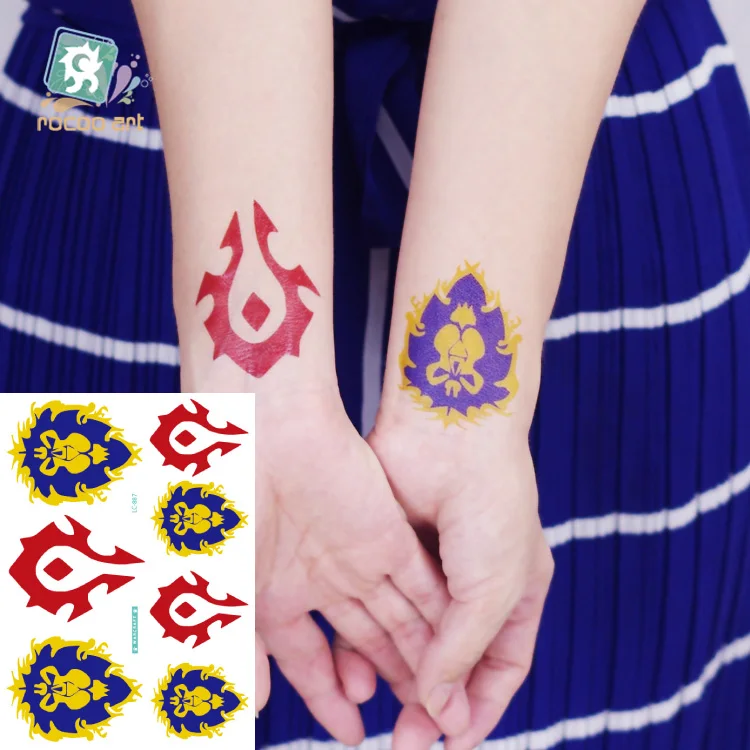 2different styles rocooart waterproof temporary tattoo stickers 2different styles rocooart waterproof temporary tattoo stickers