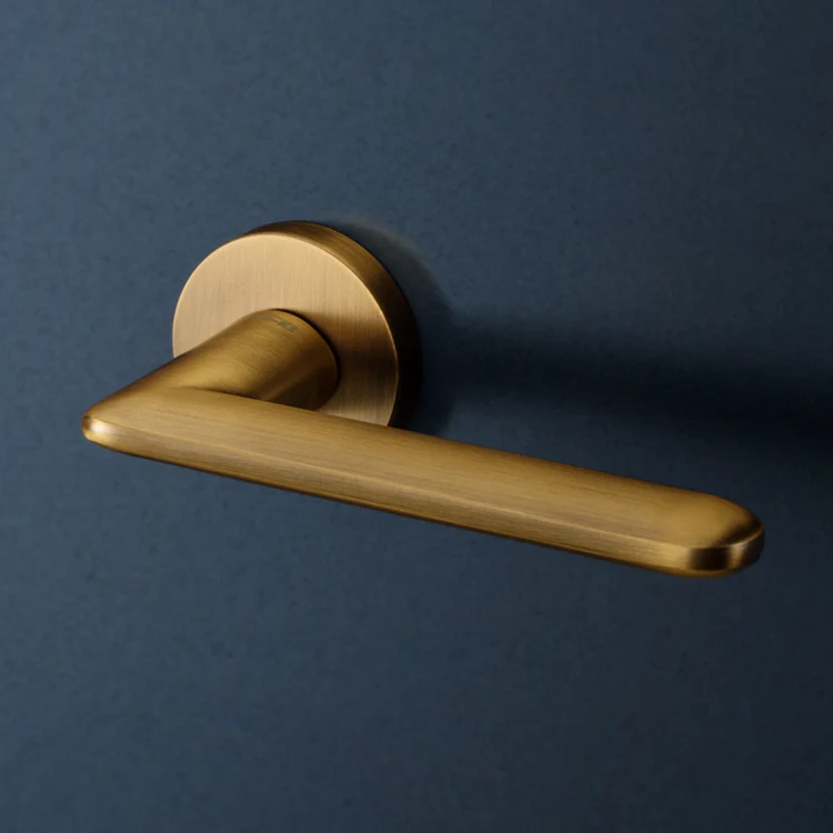  Shiny gold /zinc alloy door handle Interior / Bedroom door lock Split Silent door lock Door hardwar - 32997364117
