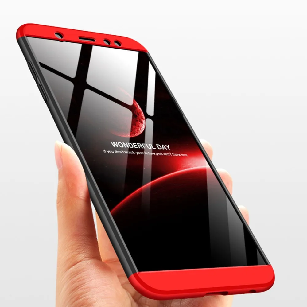 

IDOOLS Case for Samsung galaxy A6 2018 Cover Full Protection 3 in 1 Matte Cases for Samsung A9 Star Lite A6(2018) Phone Bags