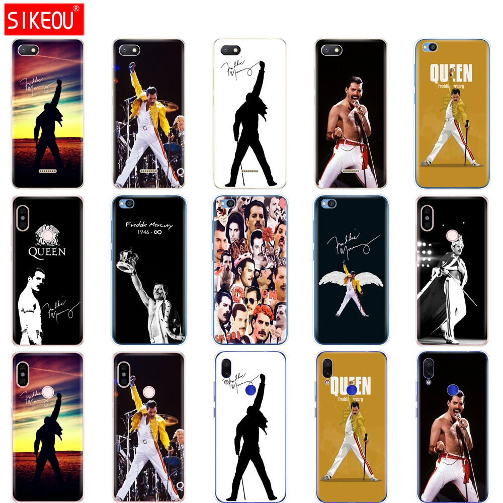 

case for redmi 6a 6 pro case cover for xiaomi redmi note 7 6 pro redmi go case for xiaomi mi 9 SE Freddie Mercury Queen band