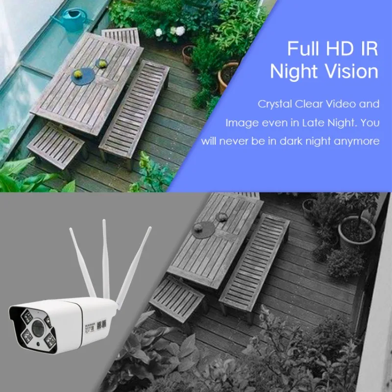 Z6U Full HD 1080P Bullet IP камера беспроводная GSM 4G sim карта Wifi наружная Водонепроницаемая CCTV