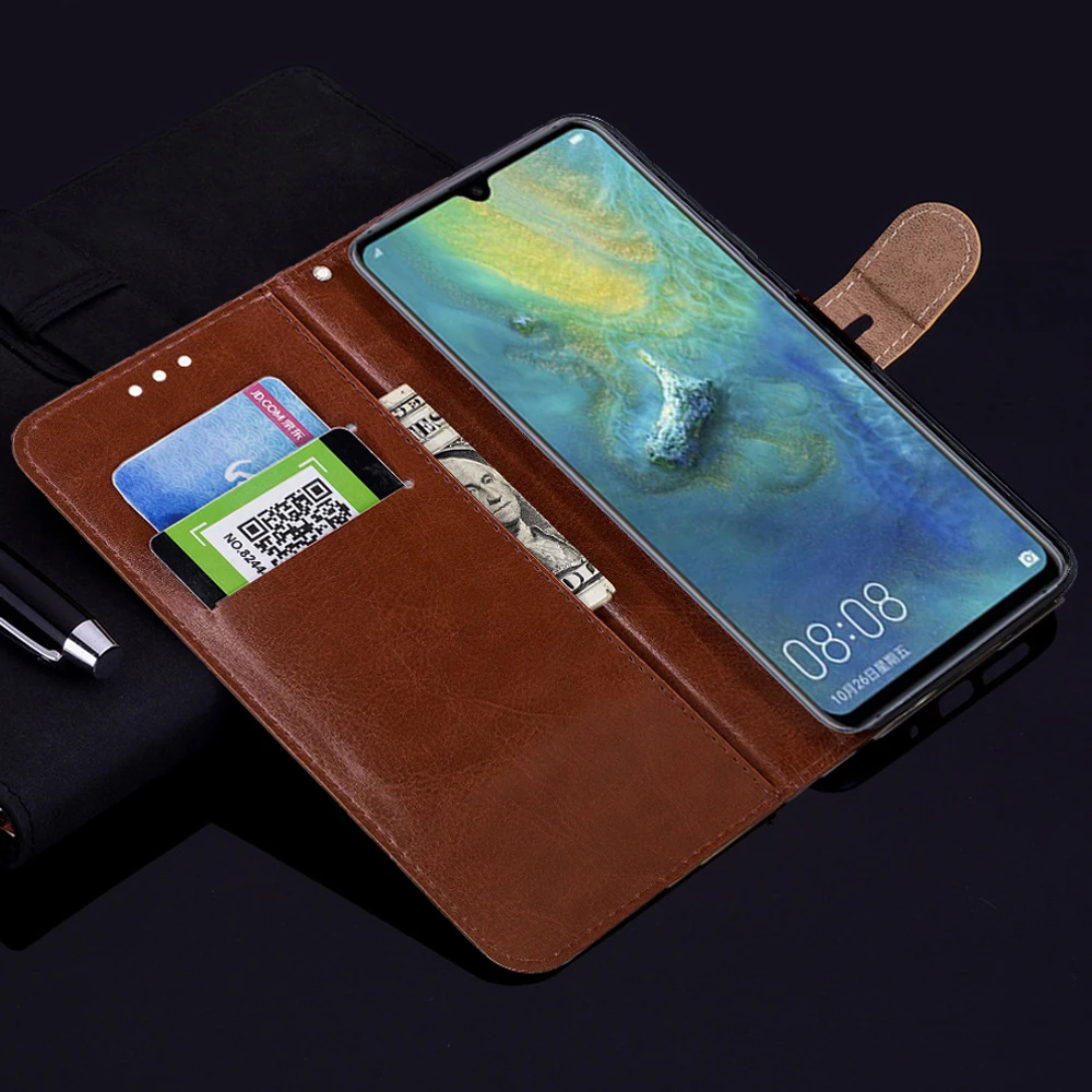 Кожаный чехол бумажник для Huawei Mate 20 Lite Pro P30 P20 P Smart 2019 Honor 10i 8X 8C Y6 Y7 Y9 2018